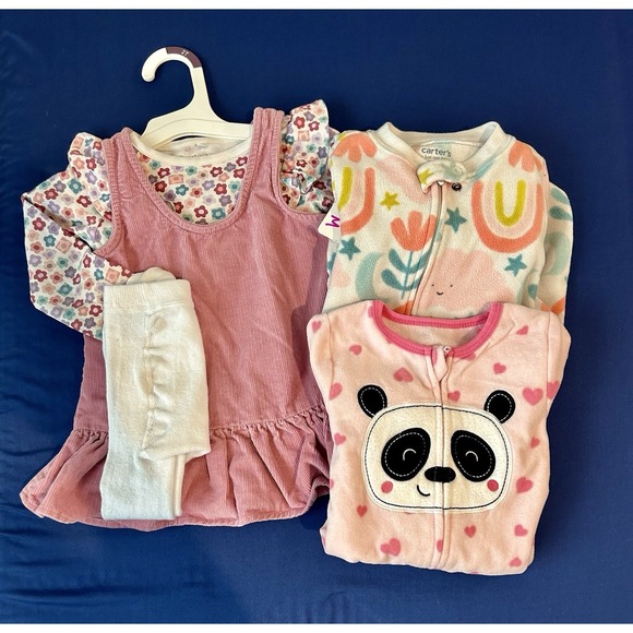 Huge Lot Baby Girls Clothes 12 18 24 Months NEW &EC Dress Outfits Carters Sets M - Picture 9 of 11